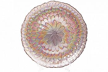 Тарілка сервірувальна 33 см, полуничний райдужний, 587-015