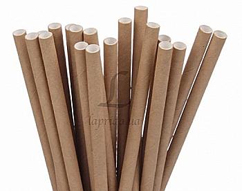 Трубочка д/коктейлей коричневая, 5-63369