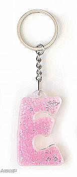 Брелок буква "E", розовая, 554257 Брелок буква "E", розовая, 554257
