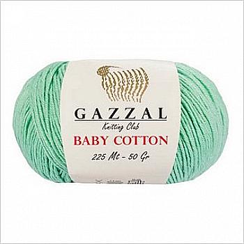 Пряжа Baby Cotton №3425 морська хвиля бавовна 60% акрил 40% 50гр 165 м Пряжа Baby Cotton №3425 морська хвиля бавовна 60% акрил 40% 50гр 165 м