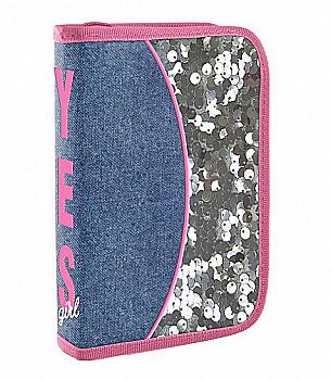 Пенал твердий YES одинарний з клапаном HP-03 "Girl", 532870