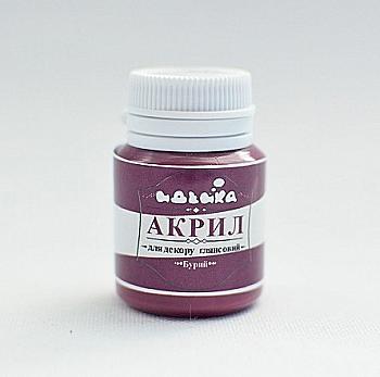 Акрил для декору "Бурий", 20 мл, 98300 Акрил для декору "Бурий", 20 мл, 98300