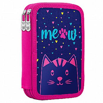 Пенал твердий YES подвійний HP-01 "Meow", 532881
