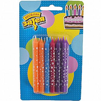 Свічки д/торту Зірки 8 см 12 од., 1502-1132