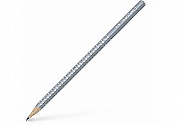 Олівець чорнографітний Grip Sparkle, сірий, 118202Р Faber-Castell Олівець чорнографітний Grip Sparkle, сірий, 118202Р Faber-Castell