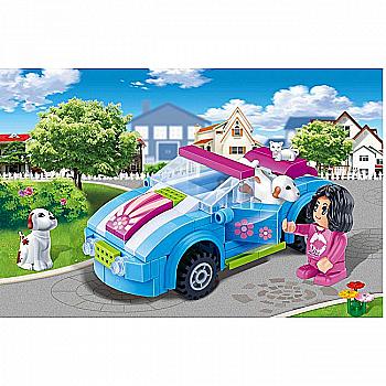 Конструктор "Модне місто" Автомобіль, 118 елм., 6119, Banbao Конструктор "Модне місто" Автомобіль, 118 елм., 6119, Banbao