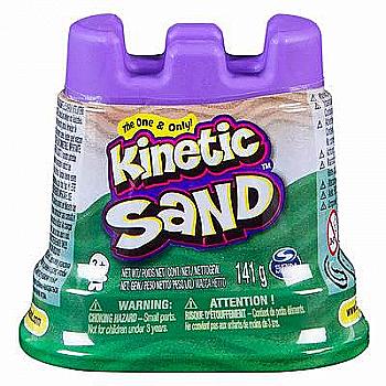Пісок для дитячої творчості Kinetic sand міні фортеця (зелений, 141 г). 71419G Пісок для дитячої творчості Kinetic sand міні фортеця (зелений, 141 г). 71419G