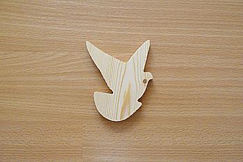 Заготовка деревянная декупажная "Голубь", 0144