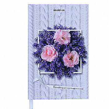 Щоденник недатований Daisy, A6, 288 стр., лавандовий, BM.2601-39 Щоденник недатований Daisy, A6, 288 стр., лавандовий, BM.2601-39