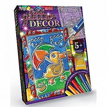 Набір креативної творчості "Glitter Decor" укр,  Набір креативної творчості "Glitter Decor" укр,