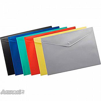 Папка-конверт А5 на кнопці, бірюзова ВМ.3935-06 ***