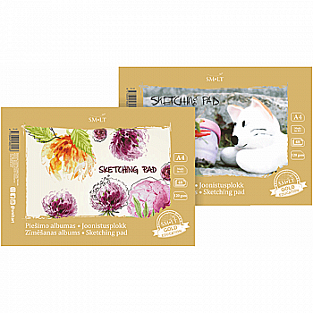 Склейка для ескізів та рисунку For Creation А4, 120 г/м², 48 арк, Smiltainis Склейка для ескізів та рисунку For Creation А4, 120 г/м², 48 арк, Smiltainis