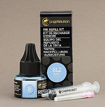 Чернило для заправки маркера Chameleon 25 мл - Baby Blue (нежно-голубой, BL2), CT9028 Чернило для заправки маркера Chameleon 25 мл - Baby Blue (нежно-голубой, BL2), CT9028