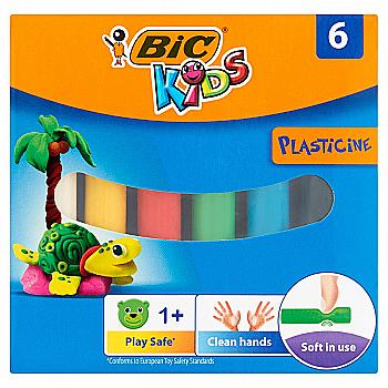 Пластилін 6 кол. "BIC Kids", bc947712 Пластилін 6 кол. "BIC Kids", bc947712