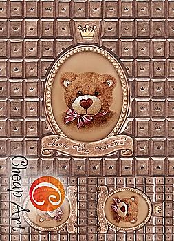 Карта декупажна А4 "Закоханий в шоколад" 40-45 г/м2, 008665