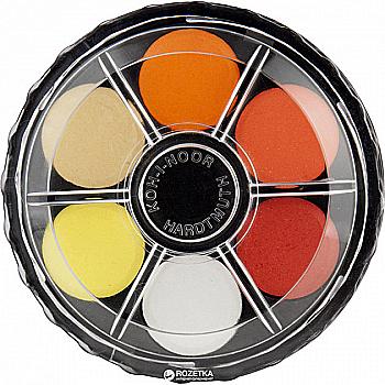 Краски акв., 18 цв. круглая пласт. упаковка, б/к, 171505 KIN Краски акв., 18 цв. круглая пласт. упаковка, б/к, 171505 KIN