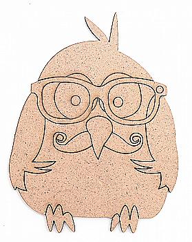 Заготівка Сова 5, 1 шт, ДВП, 9,5*7,2*0,3 см, Rosa Talent (5)