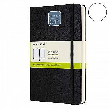 Блокнот Черный средний нелинован., Moleskine Classic Expanded, QP062EXP Блокнот Черный средний нелинован., Moleskine Classic Expanded, QP062EXP