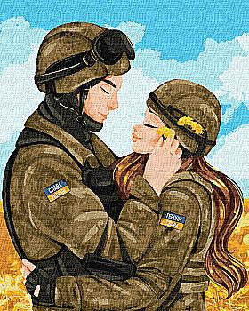 Набір для розпису по номерах 40*50 см "Кохання переможе", KHO2614 Набір для розпису по номерах 40*50 см "Кохання переможе", KHO2614
