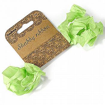 Шеббі стрічечка, Свіжа зелень, 15 мм, 1 м, SCB510113