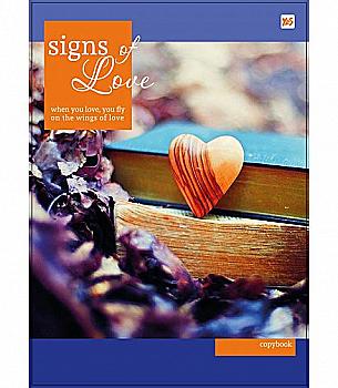 Тетрадь А4 80 кл. YES дв. сп. Hearts (4308) Тетрадь А4 80 кл. YES дв. сп. Hearts (4308)