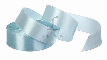 Лента атлас голубая 7 мм-23 м (103)