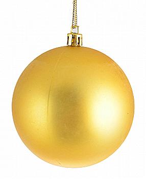 Куля d-8 cм, золотий матовий, 972591