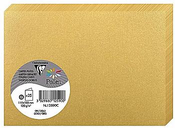 Заготовка для открыток сложенная Pollen 110*155 мм/210 г, Gold/Золотой, 12590C Заготовка для открыток сложенная Pollen 110*155 мм/210 г, Gold/Золотой, 12590C
