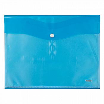 Папка на кнопці А4, 5 файлів, блакитна 1423-07-A