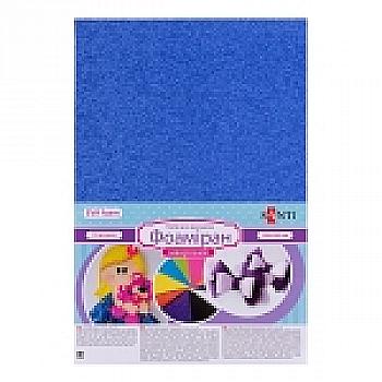 Фоамиран ЭВА синий махровый, 20*30 см, 742733