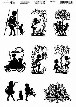 Карта Трансфер 5, 10 шт, 21*29,7 см, 80г/м2, ROSA Talent