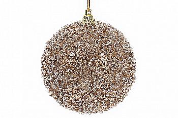 Куля ялинкова 8 см, шампань, 787-204