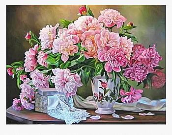 Набір для розпису по номерах 40*50 см "Півонія", RA3748 Набір для розпису по номерах 40*50 см "Півонія", RA3748