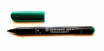 Маркер 2846 Permanent 1 мм, зелений, CentroPen Маркер 2846 Permanent 1 мм, зелений, CentroPen