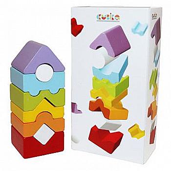 Конструктор дерев`яний Cubika Пірамідка LD-12, 15009 Конструктор дерев`яний Cubika Пірамідка LD-12, 15009