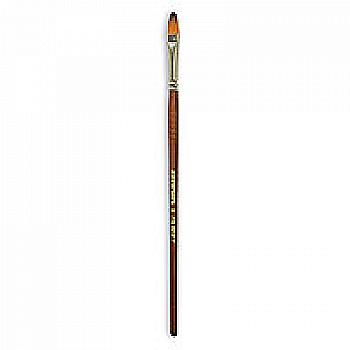 Пензлик "Живопис" 1127 Синтетика овальна № 08 довга ручка рудий ворс