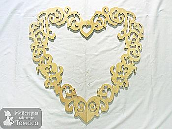 Заготовка Рамка "Сердце", 0907