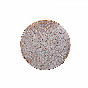 Тарілка кераміка 22*17*3 см, хаккі, 107617 Тарілка кераміка 22*17*3 см, хаккі, 107617