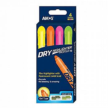 Набір маркерів флуоресцентних Amos 4 кол., HLD4B1 Набір маркерів флуоресцентних Amos 4 кол., HLD4B1