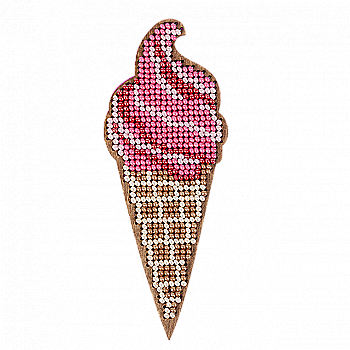 Набір для вишивання бісером по дереву "Морозиво 2", FLK-029