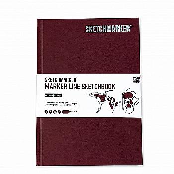 Скетчбук SKETCHMARKER А5 44 л., 160 г/м², бургунд, MLHSM/BURG Скетчбук SKETCHMARKER А5 44 л., 160 г/м², бургунд, MLHSM/BURG