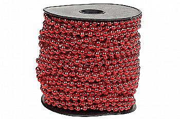 Намисто пластикове 4 мм*15 м, червоний, 147-579 Намисто пластикове 4 мм*15 м, червоний, 147-579