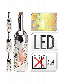 Украшение настольное "Бутылка" 29 см с LED подсветкой (3 изд. в ассортимент.), AC6003190 Украшение настольное "Бутылка" 29 см с LED подсветкой (3 изд. в ассортимент.), AC6003190