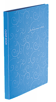 Папка А4, 20 файлів Barocco, блакитна BM.3607-14