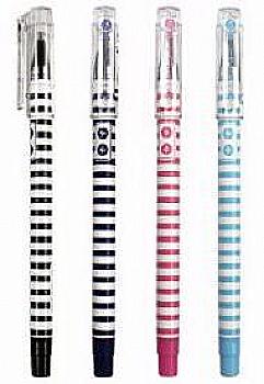 Ручка гелева 0,5 мм "Striped" чорна, TG30391BC Ручка гелева 0,5 мм "Striped" чорна, TG30391BC