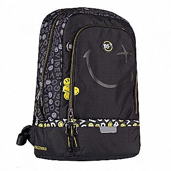 Рюкзак YES "Smiley World.Black&Yellow", TS-79, чорний, 552274 Рюкзак YES "Smiley World.Black&Yellow", TS-79, чорний, 552274
