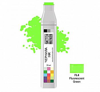 Чорнило для заправки маркера SKETCHMARKER, 20 мл, Флуоресцентний зелений, SI-FL4 Чорнило для заправки маркера SKETCHMARKER, 20 мл, Флуоресцентний зелений, SI-FL4
