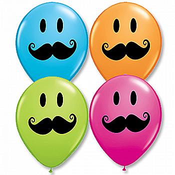 Кулька повітряна 14" Вуса, 1103-1214