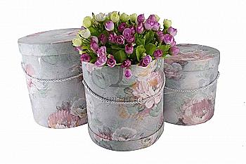 Подарункова коробка сер, W9697