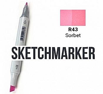 Маркер SKETCHMARKER, 2 пера: долото и тонкое, Sorbet - Щербет, SM-R43 Маркер SKETCHMARKER, 2 пера: долото и тонкое, Sorbet - Щербет, SM-R43